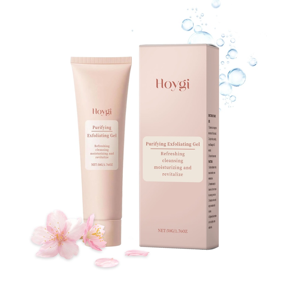 Hoygi Gel Tẩy Tế Bào Chết Cho Mặt Làm Mát, Dịu Nhẹ và Làm Sạch Da Mặt, Làm Cho Da Mỏng Manh, Dưỡng Ẩm và Kiểm Soát Dầu cho Chăm Sóc Da