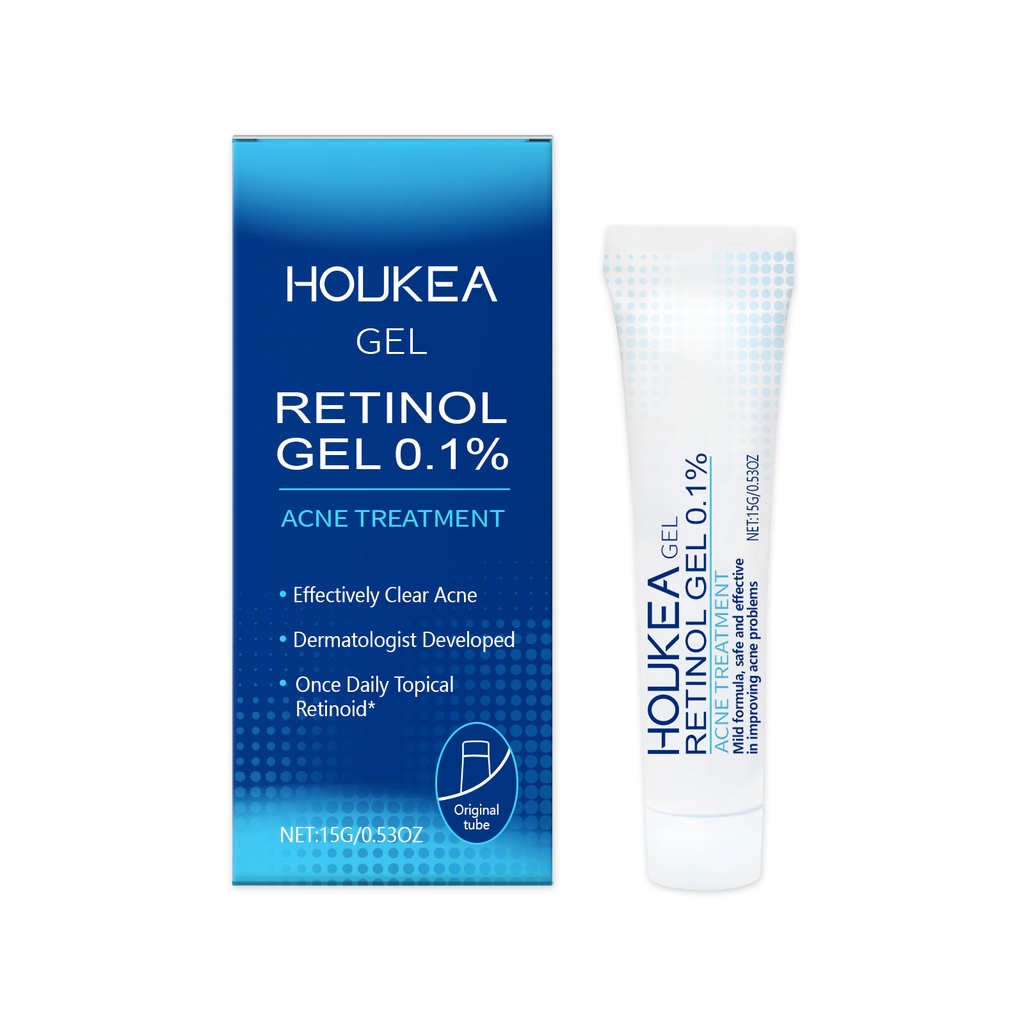 Gel Rétinol Houkea Làm Sạch Nhẹ Nhàng Khuôn Mặt, Chăm Sóc Mụn Và Cải Thiện Da