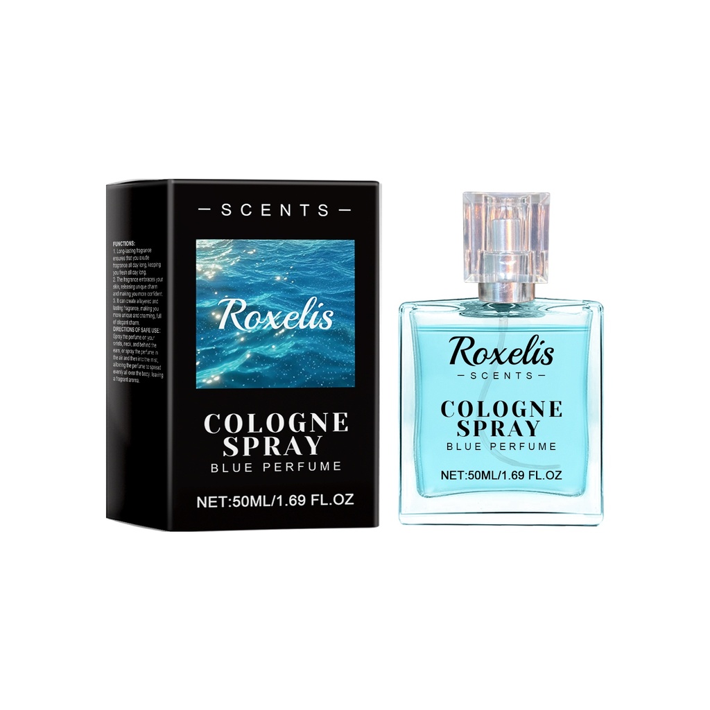 Nước Hoa Cologne Xanh Roxelis Mùi Hương Tự Nhiên, Nhẹ Nhàng, Cuốn Hút, Amber, Lâu Phai, Sang Trọng, Lịch Thiệp Cho Các Cặp Đôi