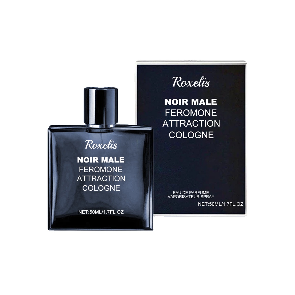Nước hoa Roxelis Noir Nam Feromone Attraction Cologne, Hương thơm Tươi mát Nhẹ nhàng Không Gắt Độ bền hương Phát huy Charme Buổi hẹn hò
