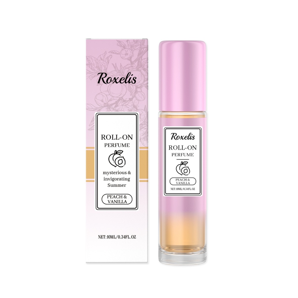 Nước hoa Roxelis Peach Vanilla, Vị trái cây quyến rũ, ấm áp, tinh tế, tự nhiên, tỏa ra sức hấp dẫn, di động, tươi mát, Eau De Toilette