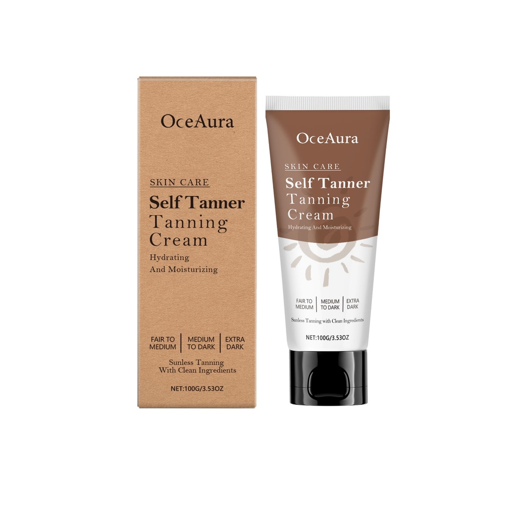 Kem tự nâu da không nắng OceAura, kem tự nâu cho da lúa đen, dưỡng ẩm và làm bóng