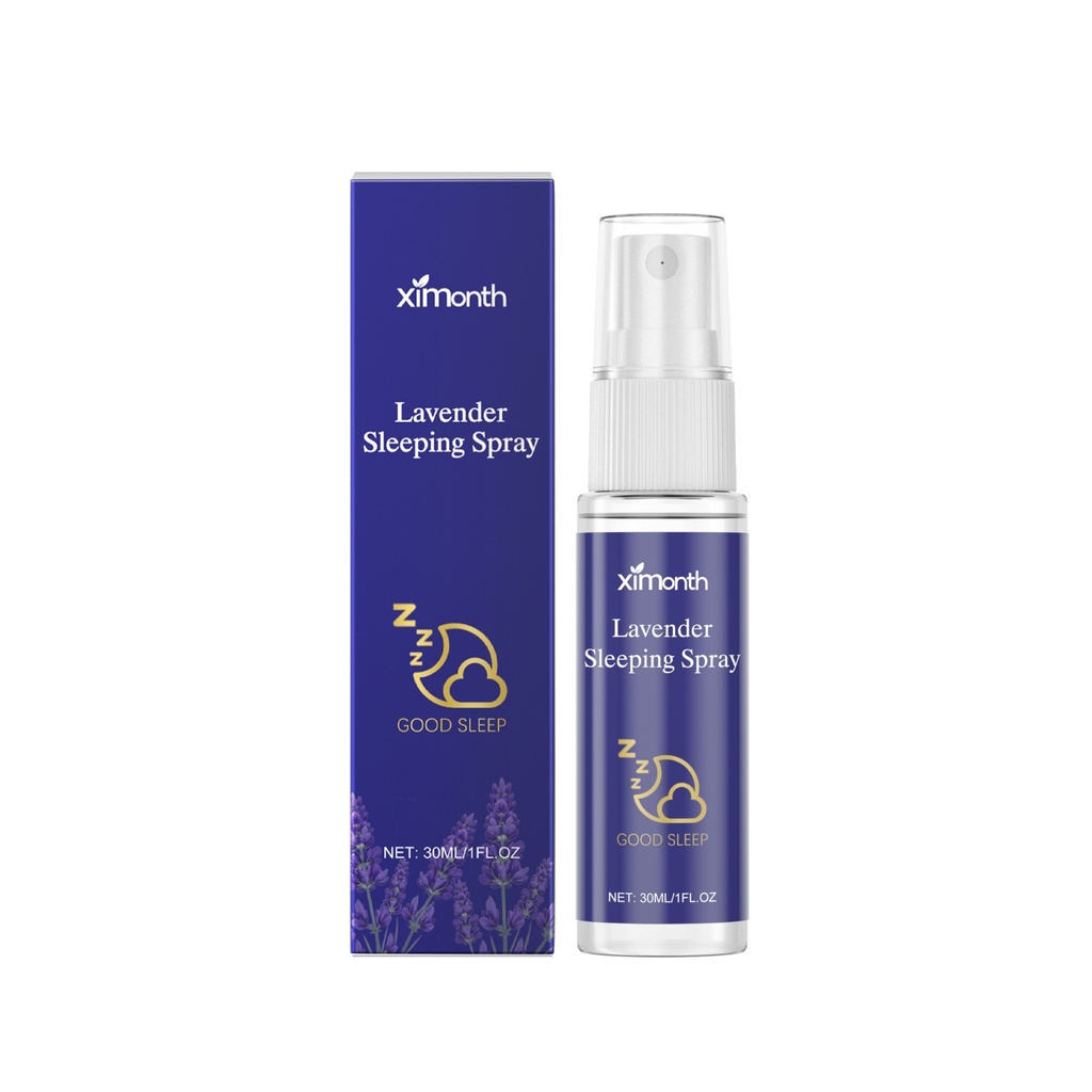 Ximonth Lavender Sleep Spray Xịt Ngủ Thoải Mái Dễ Chịu, Chăm Sóc Cơ Thể Cho Giấc Ngủ Nhẹ Nhà
