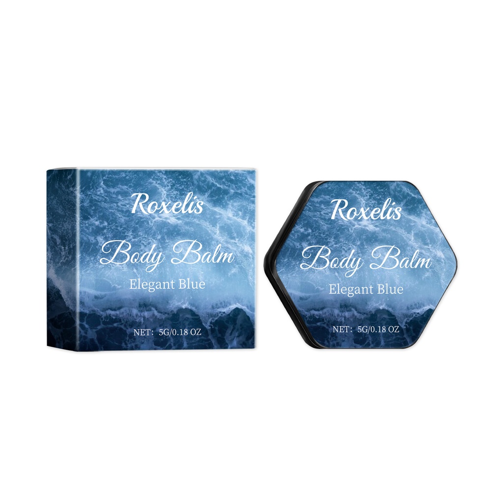 Roxelis Peppermint Blue Perfumed Body Balm Hương Thơm Tự Nhiên Và Thanh Lịch Cảm Giác Sảng Khoái Duy Trì