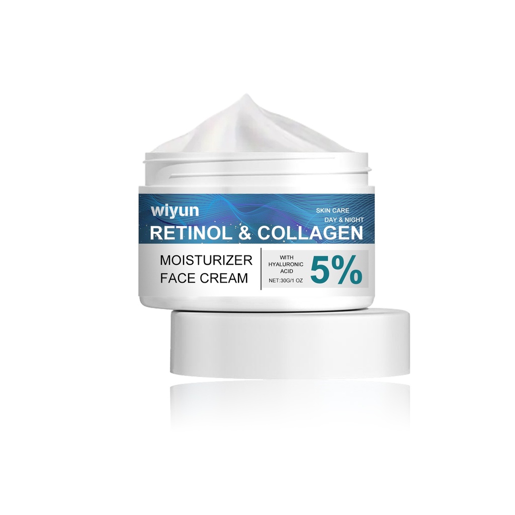 Kem Dưỡng Ẩm Mặt Wiyun Retinol Collagen, Cung Cấp Ẩm Sâu, Dài Lâu, Làm Chắc Da, Làm Trắng Da