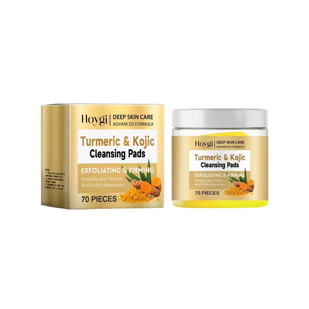 Miếng Làm Sạch và Tẩy Tế Bào Chết Turmeric Hoygi Làm Sạch Dịu Dàng và Sáng Da