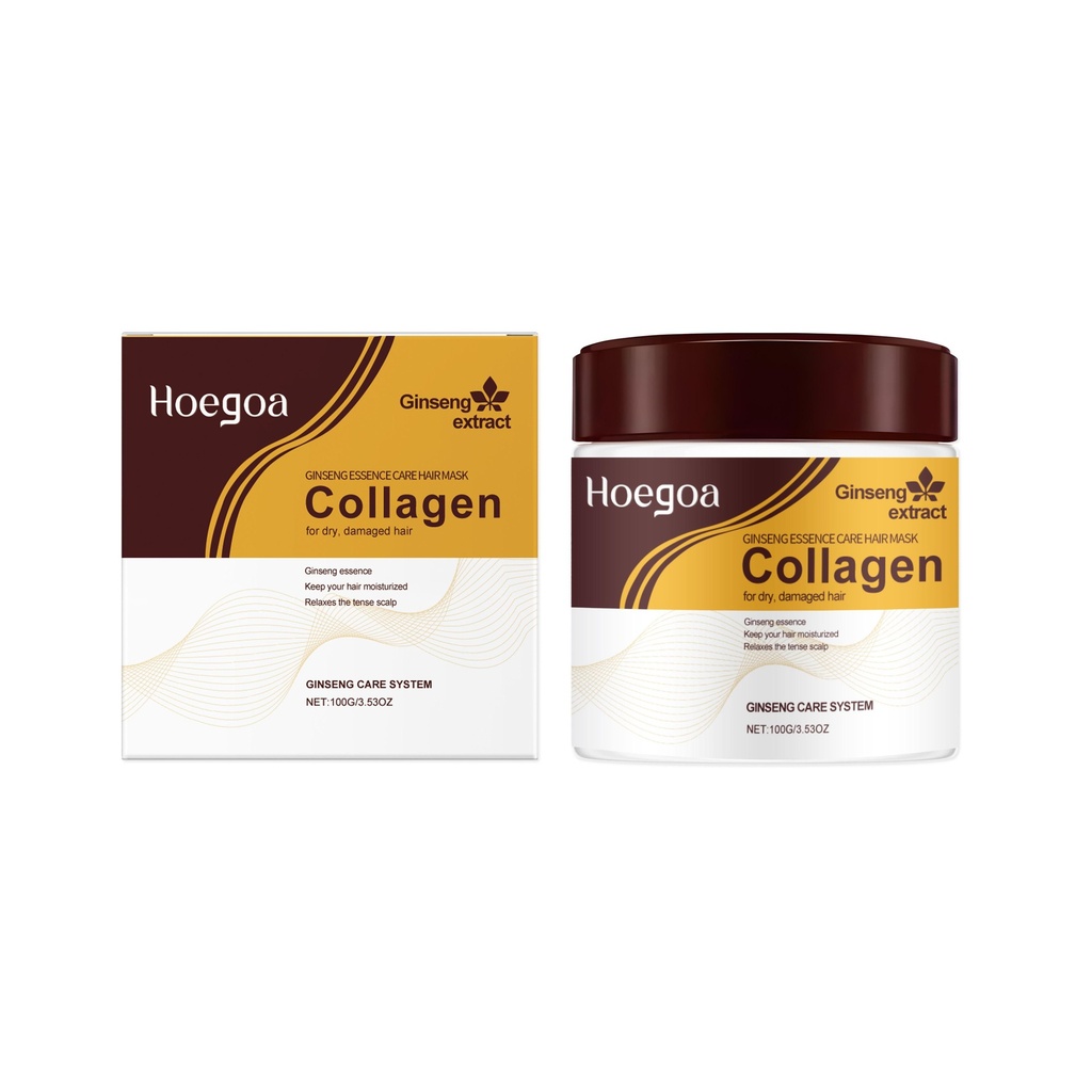 Mặt nạ tóc dầu Argan Collagen cấp ẩm hấp thụ nhanh và cải thiện tình trạng tóc xù