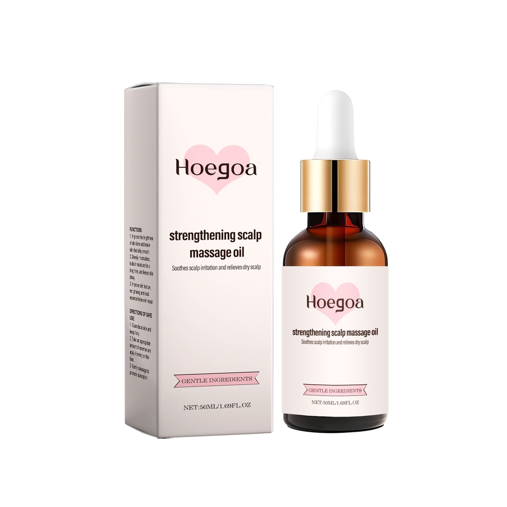 Dầu massage da đầu Hoegoa, nuôi dưỡng và làm dịu da đầu nhạy cảm, mang lại mái tóc bóng mượt và mịn màng với dầu hương thảo