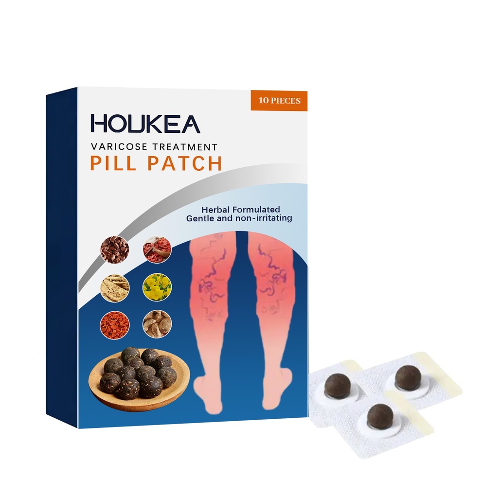 Miếng dán chăm sóc chân Houkea làm dịu khó chịu ở chân và làm giảm tĩnh mạch phình to sửa chữa giãn tĩnh mạch