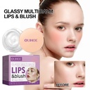 Kem môi đỏ mặt đa năng OUHOE, cấp ẩm cho môi và da, đa năng chống nước mà không tẩy trang