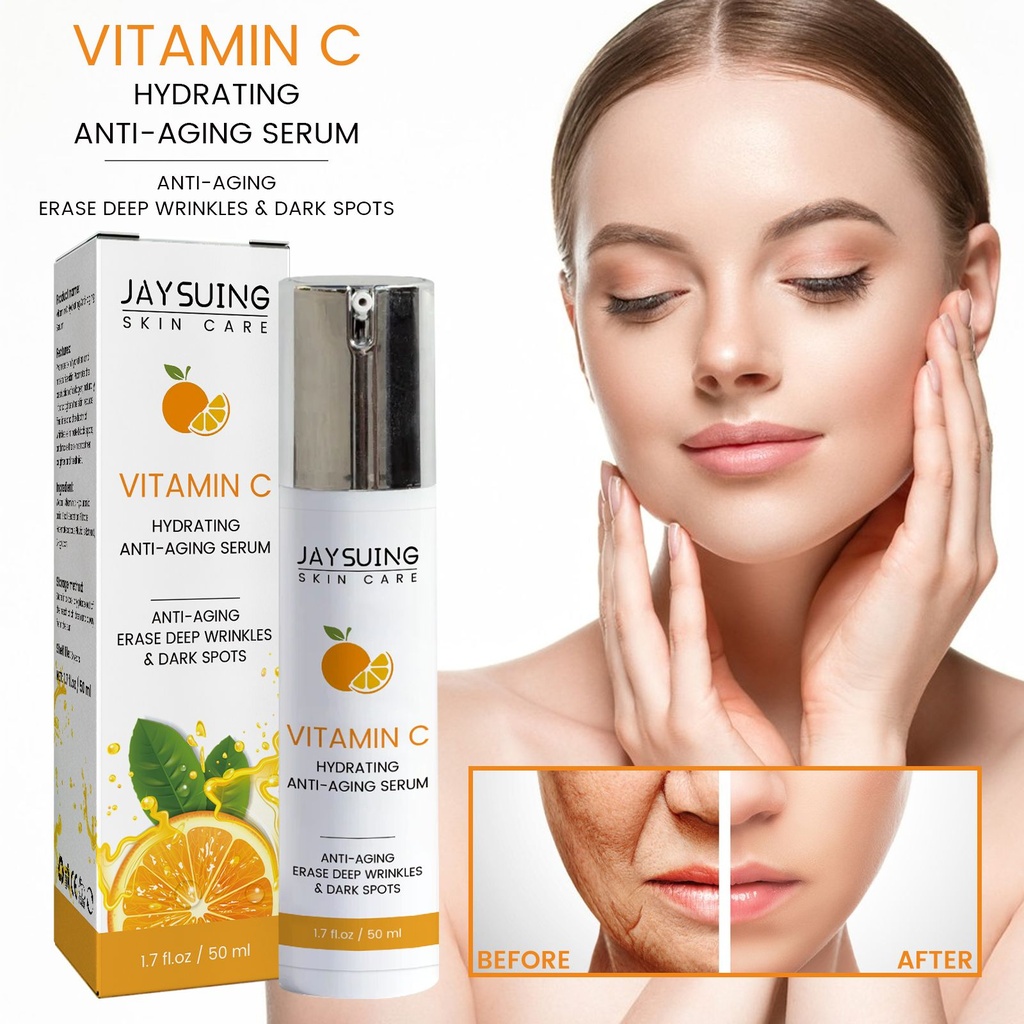 Essence cấp nước và chống lão hóa Vitamin C Jaysuing, cấp ẩm, làm sáng và đẹp làn da