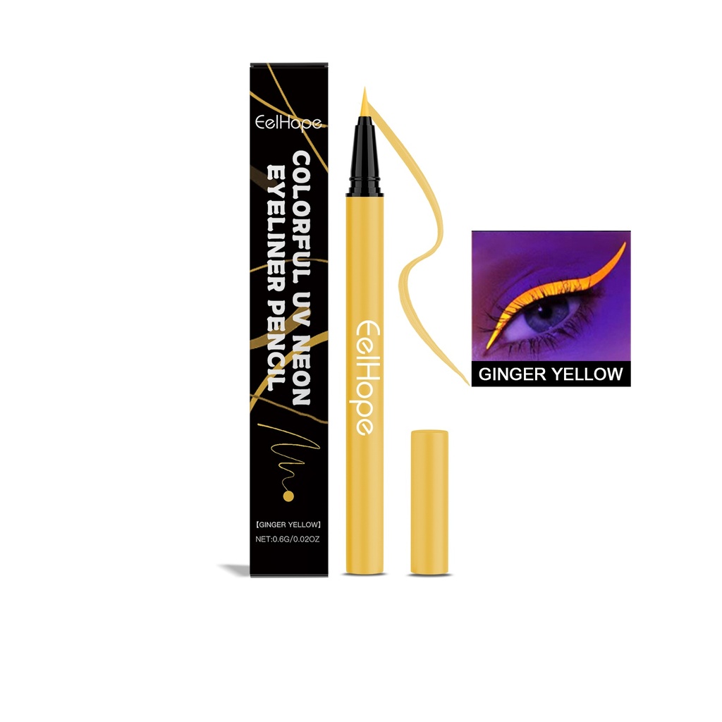 Eelhope Party Neon Liquid Eyeliner (Nghệ) Mịn Mà, Chảy, Bền Màu Và Dễ Dàng Ứng Dụng, Thích Hợp Cho Trang Điểm Mắt Party.