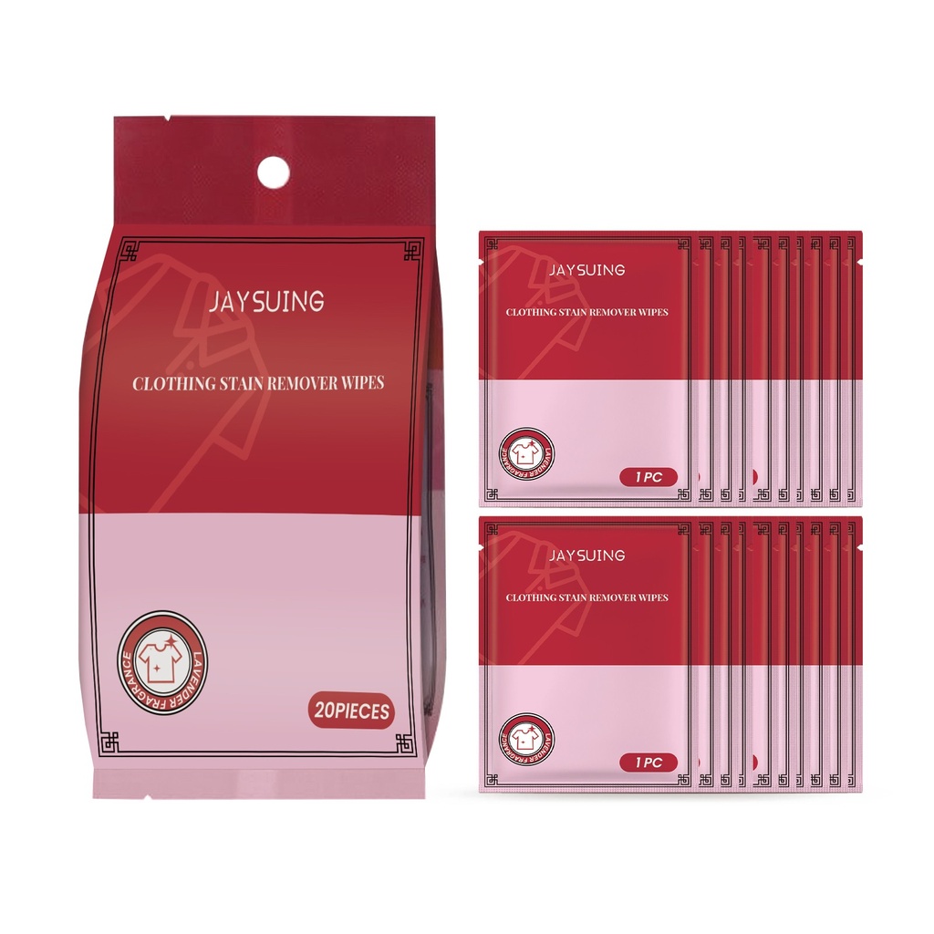 Khăn ướt tẩy vết bẩn Jaysuing Tẩy sạch sâu vết bẩn và bảo vệ vết bẩn Khăn lau quần áo