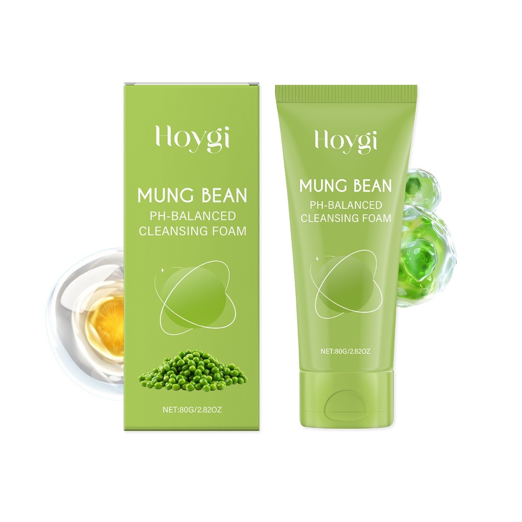 Sữa rửa mặt dưỡng ẩm đậu xanh Hoygi, Làm sạch nhẹ nhàng các lỗ chân lông, Dưỡng ẩm, Cảm giác mềm mại và không căng
