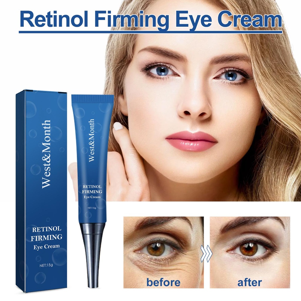 Kem Mắt Firming West&Month Retinol, Khắc phục Quầng Thâm, Kem mắt dưỡng ẩm làm săn chắc