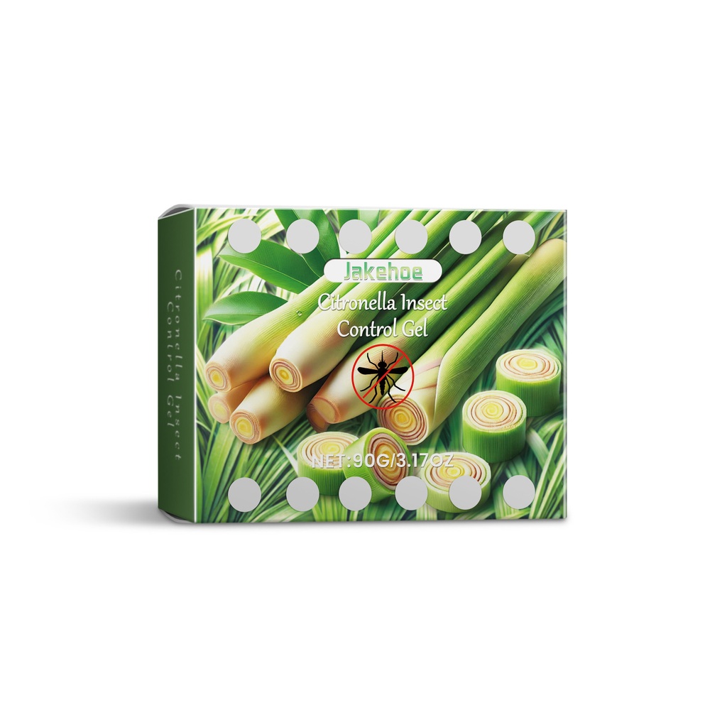 Hộp Gel Xịt Muỗi Jakehoe Citronella Dùng Hàng Ngày Để Ngăn Ngừa Côn Trùng Cắn, Công Thức Từ Thực Vật