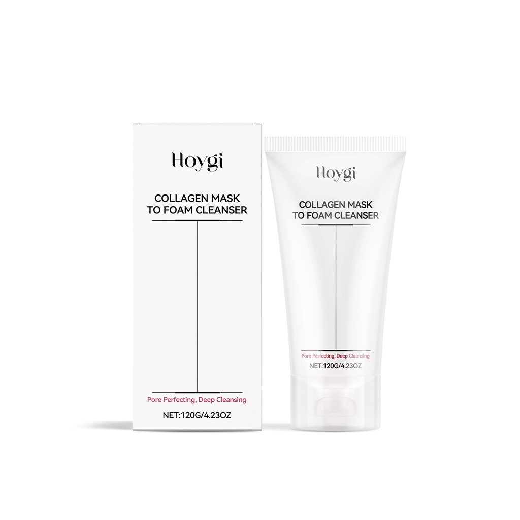 Sữa Rửa Mặt Dưỡng Ẩm Collagen Hoygi, Làm Sạch Nhẹ Nhàng Khuôn Mặt, Giúp Da Dưỡng Ẩm, Mịn Mà và Mượt Mà Để Chăm Sóc Hàng Ngày