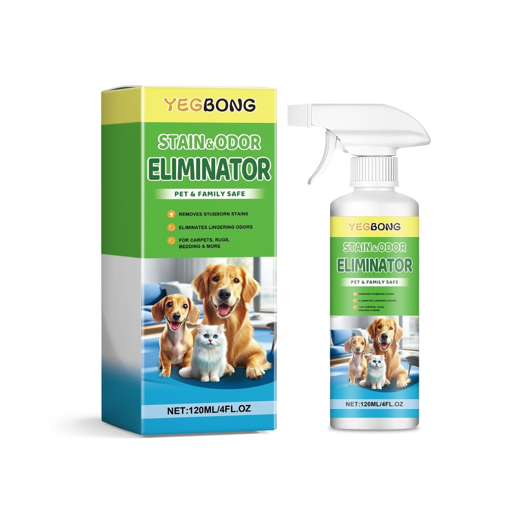Nước tẩy vết bẩn cho thú cưng Yegbong Tẩy vết bẩn mèo chó Loại bỏ mùi và vết bẩn cứng đầu