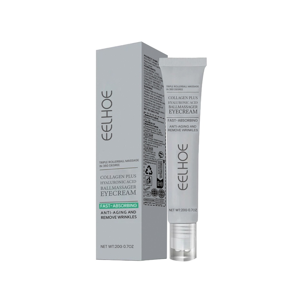 EELHOE Kem Mắt Massage Collagen Axit Hyaluronic Dành Cho Nếp Nhăn Và Chăm Sóc Da Nhạy Cảm