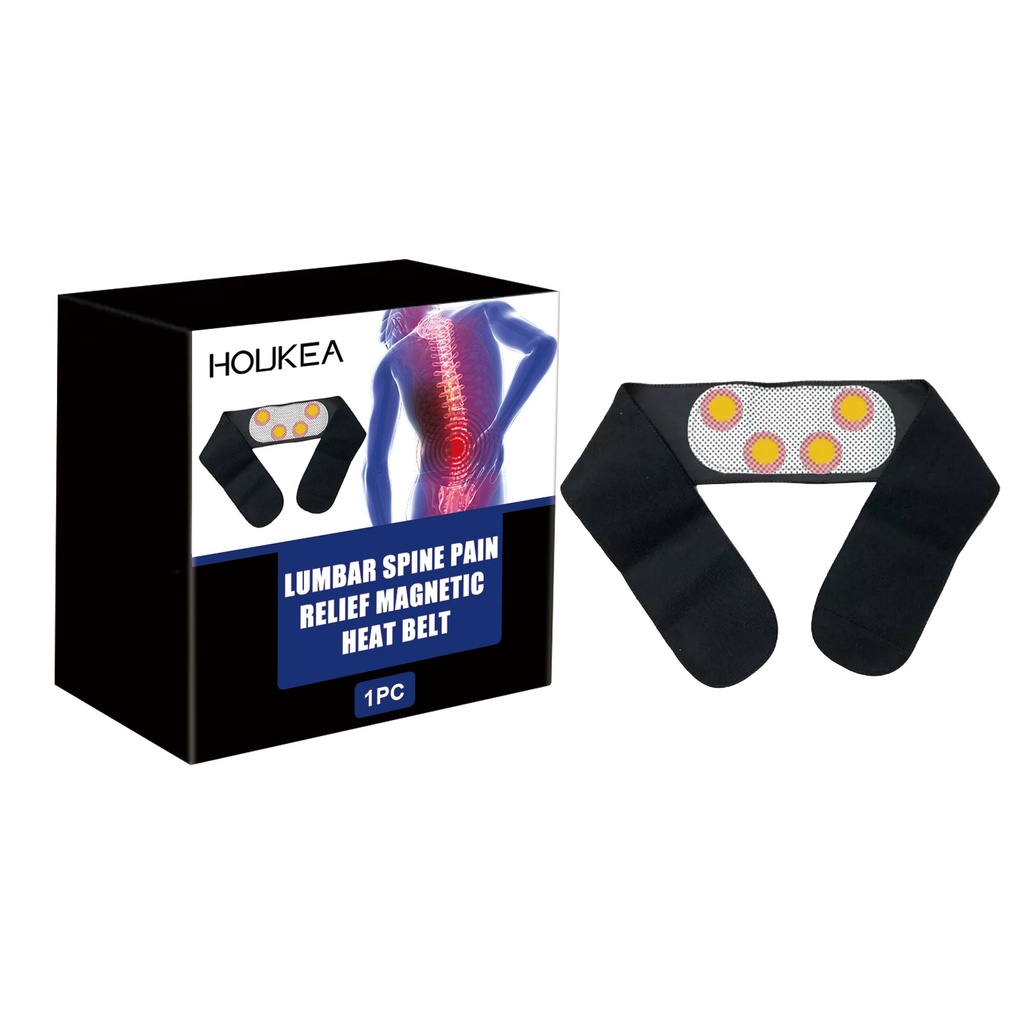 Dây đai giảm đau cột sống HOUKEA, Nhiệt từ tính tự phát giúp giảm đau cơ lưng ngồi lâu và làm ấm dây lưng