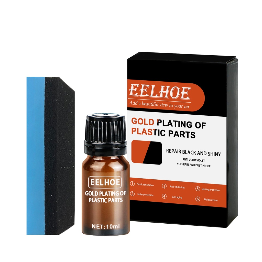 Dịch vụ phủ bóng nhựa ô tô EELHOE (bộ 10ml) Dịch vụ phục hồi nhựa nội thất bảng điều khiển ô tô, phủ, đánh bóng và bảo trì