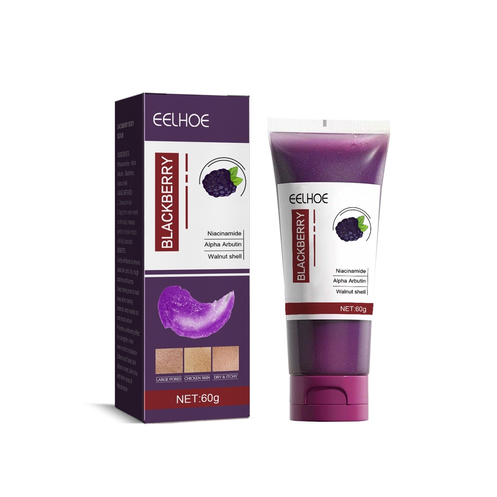 EELHOE Tẩy Tế Bào Chết Toàn Thân Lackberry, Chăm Sóc Làm Sạch Da và Tẩy Tế Bào Chết Melanin