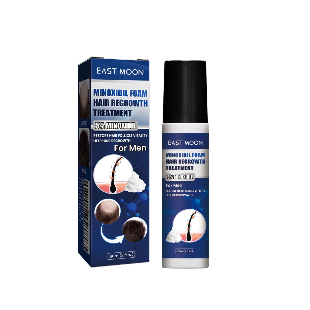 East Moon Men's Hair Care Foam, Hair Chest Hair Beard Hair Line Volumizing Care Nutrient Solution