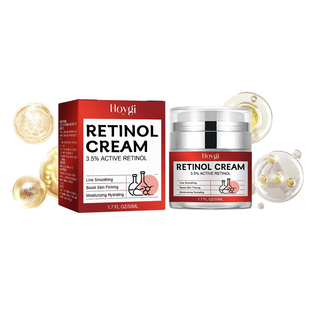 Hoygi Kem Làm Chặt Da Rétinol Làm Sáng Nếp Nhăn và Đường Nhăn, Làm Chặt Da, Kem Dưỡng Ẩm Chống Lão Hóa và Chống Nhăn