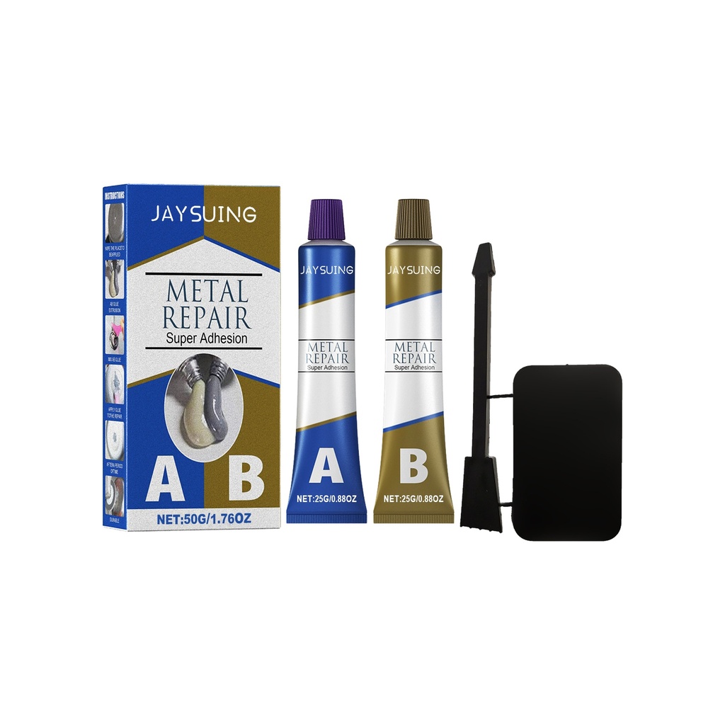 Jaysuing Keo Hàn Chống Thấm 50g, Hộp Keo Chống Thấm Gang Nhựa Phục Hồi Chống Rò Rỉ Và Liên Kết Kim Loại