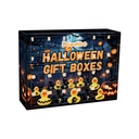 Hộp mù vịt Halloween Dowmoo, Bộ quà tặng gỗ cao su trang trí bất ngờ 24 ô đếm ngược Advent