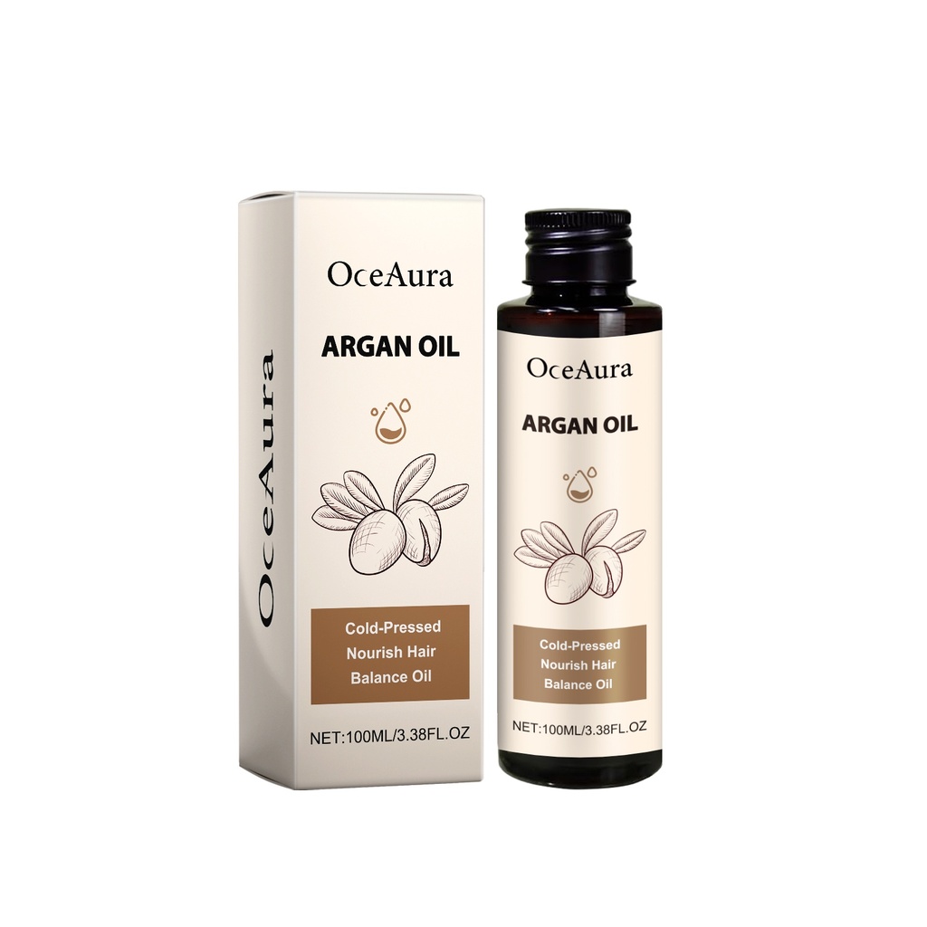 Dầu Argan OceAura, Sửa Chữa Tóc Khô Ngắn Cáu Kỉnh, Dầu Tăng Cường Nhiều Tác Dụng Cho Da Ẩm
