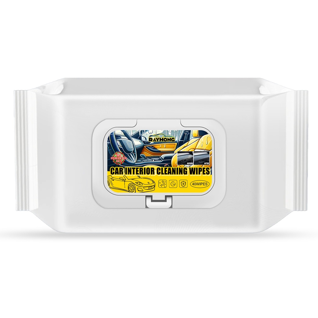 Khăn lau nội thất Rayhong để khử trùng nhanh chóng, giảm tái chế và nứt, khăn lau đa chức năng tiện dụng cho ô tô