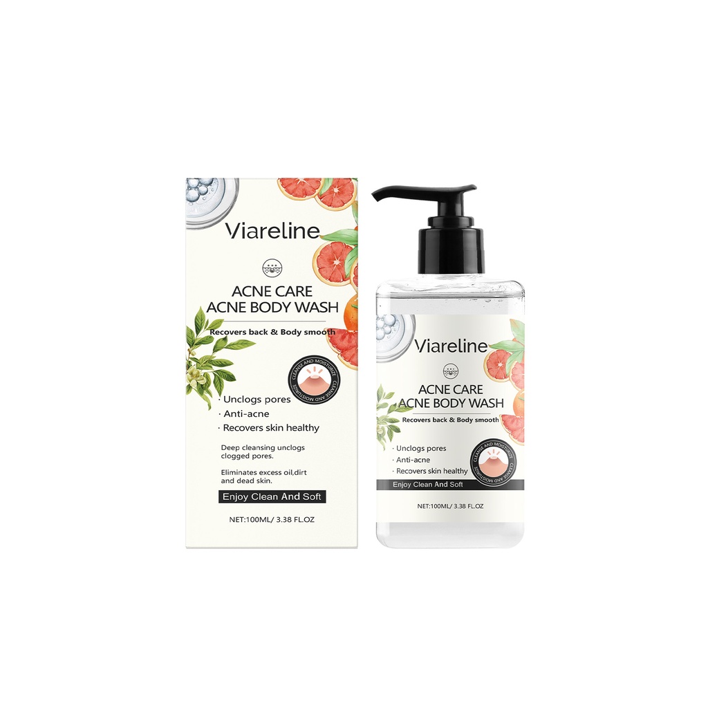 Viareline Gel Tắm Làm Dịu Sửa Chữa Chăm Sóc Làm Sạch Cơ Thể Cấp Nước Dưỡng Ẩm Chống Khô Da