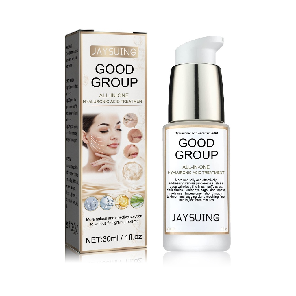 Jaysuing Trị Liệu Axit Hyaluronic Tất Cả Trong Một, Túi Khử Muối Viền Đen Của Mắt Chống Lão Hóa Da Trắng Chắc Chắn