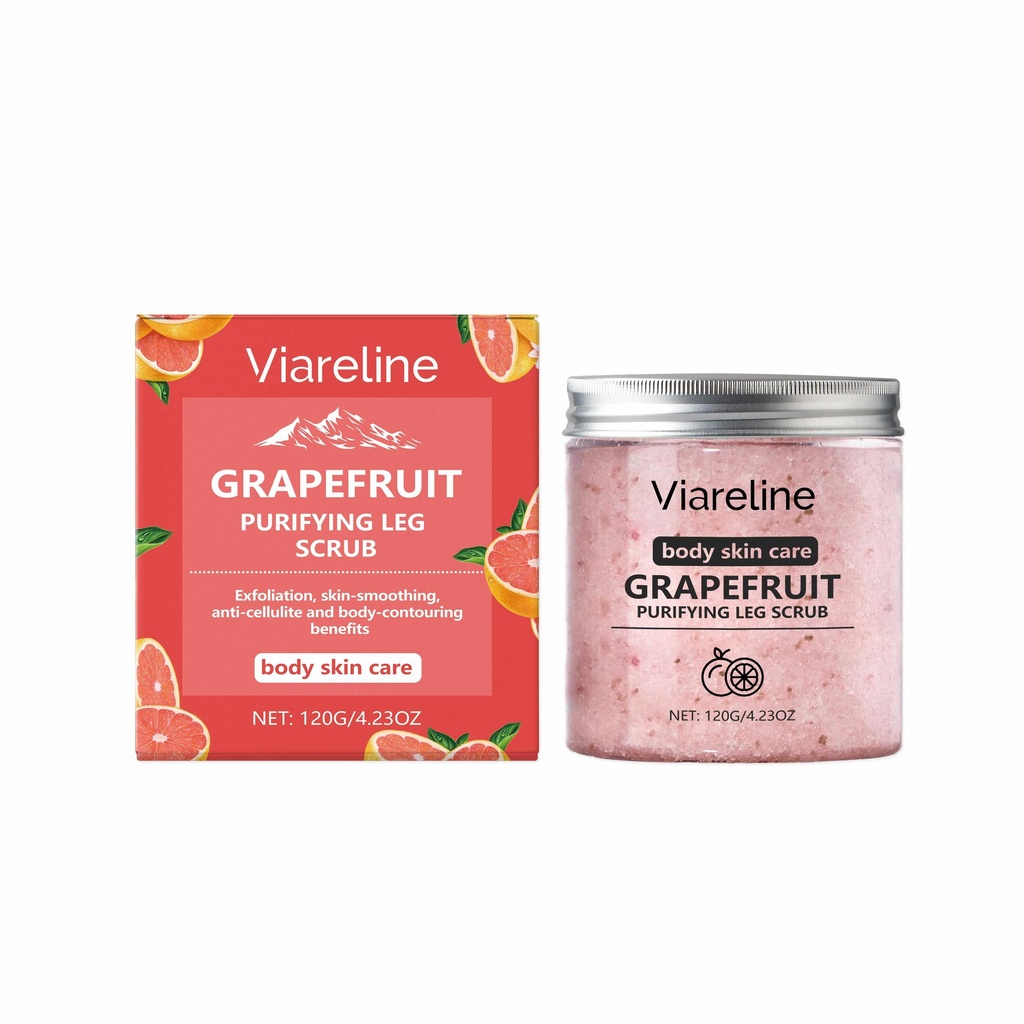 Viareline Tẩy tế bào chết cơ thể bằng muối biển hương bưởi nhẹ nhàng làm sạch tẩy tế bào chết cho da để chăm sóc ẩm ướt hàng ngày
