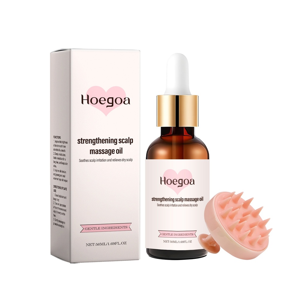 Dầu Massage Chăm Sóc Da Đầu Hoegoa (Có Lược) Cung Cấp Dinh Dưỡng Cho Da Đầu, Làm Dịu Da Đầu Và Làm Sáng Tóc. Dầu Chăm Sóc Tóc Rosemary