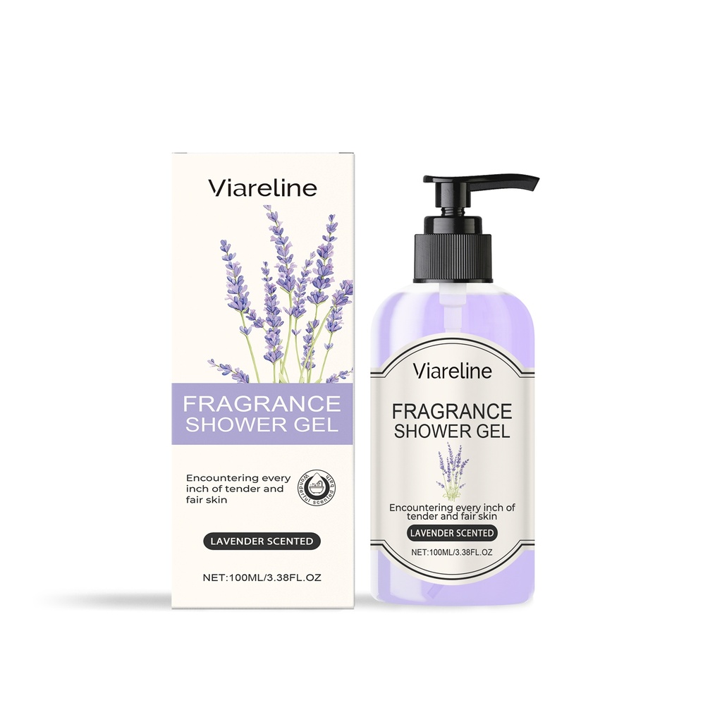 Viareline Gel Tắm Hương Thơm (Hương Oải Hương) Dưỡng Ẩm Và Làm Ẩm Da Để Cải Thiện Sữa Tắm Cho Phụ Nữ Khô