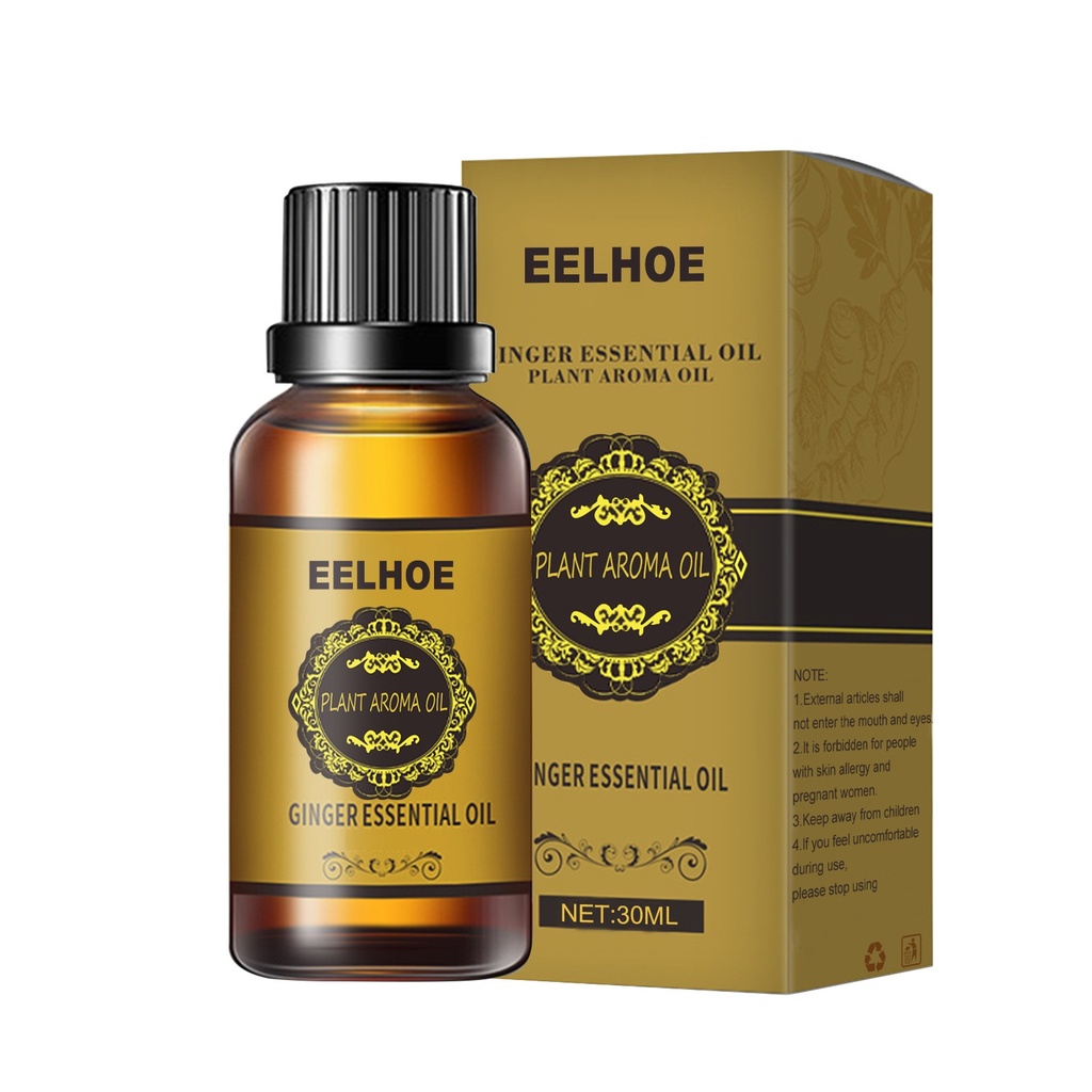 Dầu Gừng EELHOE (30ml) Làm Săn Chắc Da, Nâng Cao Hình Dáng, Dưỡng Ẩm và Nuôi Dưỡng. Đây Là Dầu Thiết Yếu Cho Massage Cơ Thể Hằng Ngày