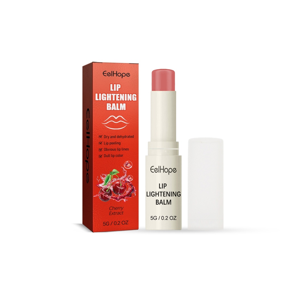 Eelhope Cherry Moisturizing Lip Balm Giữ ẩm, cung cấp độ ẩm, loại bỏ da chết và giữ ẩm cho đôi môi khô, nứt nẻ