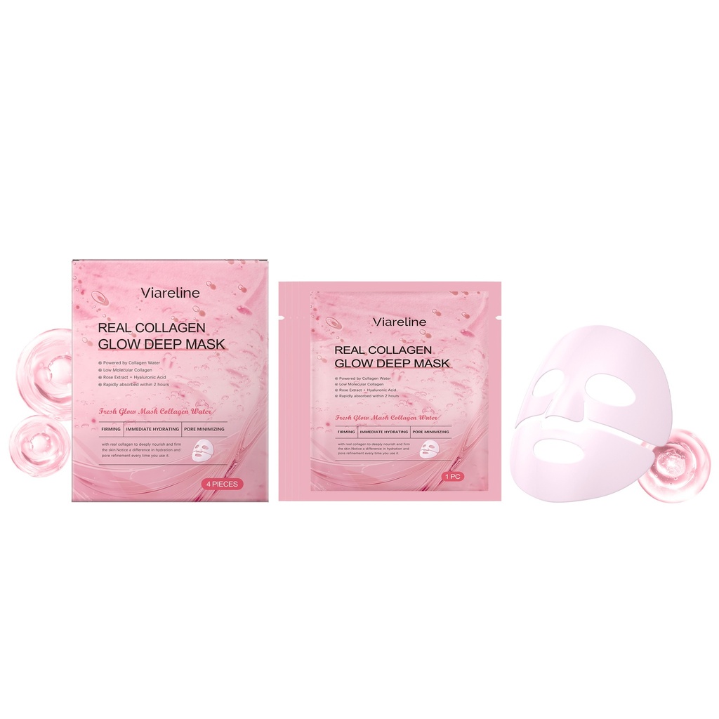 Mặt nạ dưỡng ẩm collagen Viareline (hộp) là một mặt nạ chăm sóc da nhẹ nhàng, dưỡng ẩm, mềm mại và tinh tế