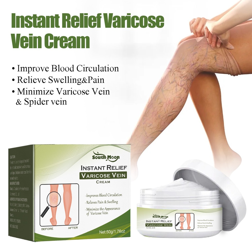 Kem làm giảm tức thì tĩnh mạch varicose South Moon, kem massage cho đôi chân bị varice