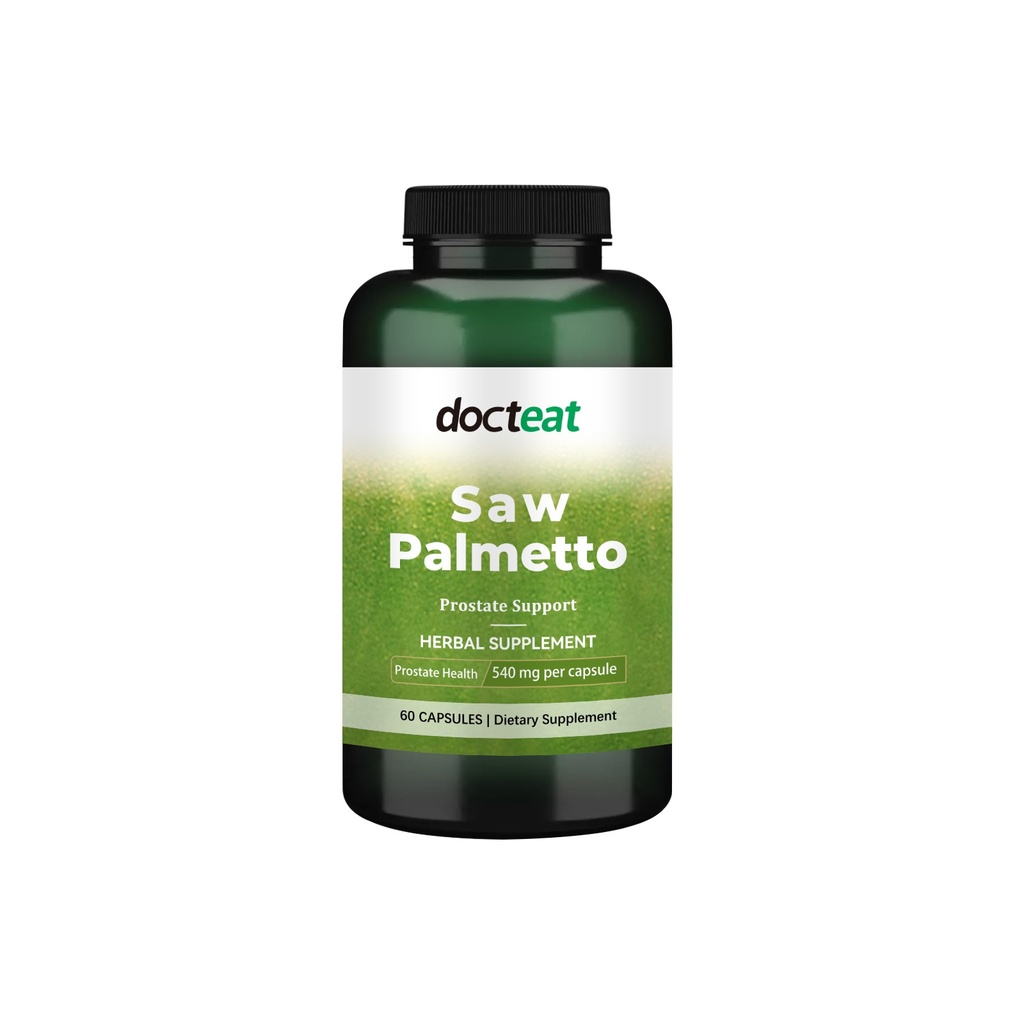 Viên nang Saw Palmetto Docteat chăm sóc nhẹ nhàng cho cơ thể nam giới để giảm bớt khó chịu, thực phẩm bổ sung dinh dưỡng hàng ngày