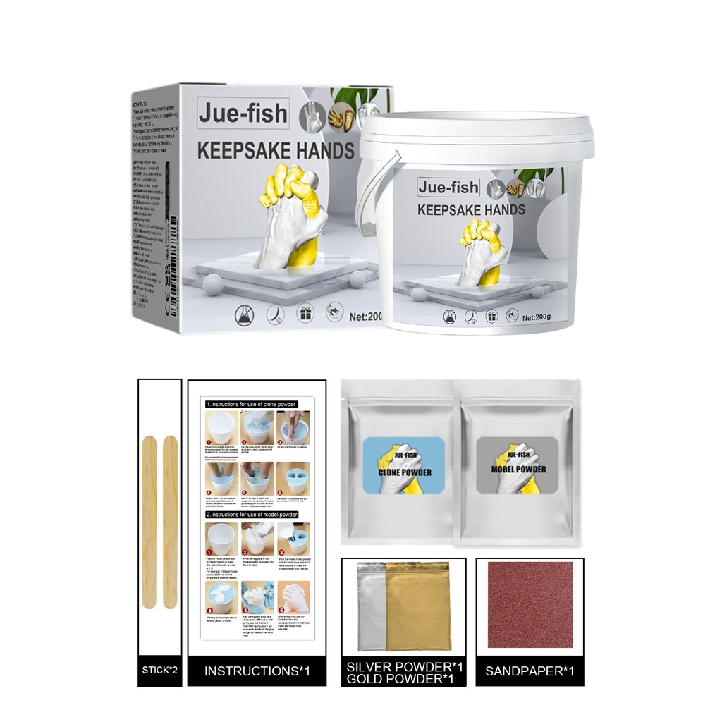 Bộ tay lưu niệm Jue Fish, Mô hình lưu niệm kỷ niệm Ngày Valentine, Quà tặng DIY Ngày Trẻ Em