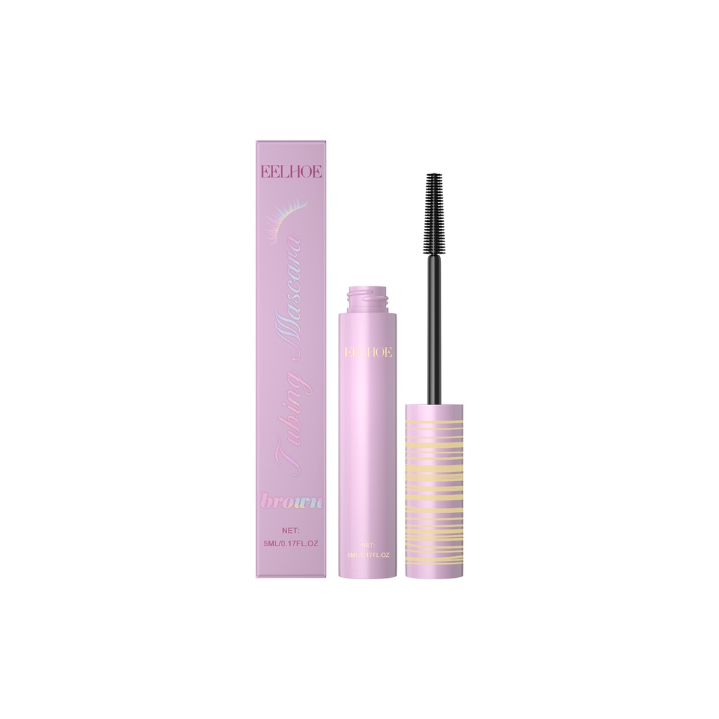 Masara EELHOE Brown Long Curl, Mascara Nâu Dài Gợn Sóng Tự Nhiên