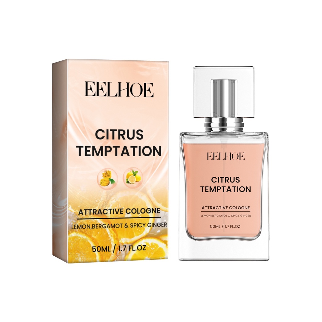 Nước hoa EELHOE Citrus Temptation, hương thơm lâu bền, nước hoa cho các cặp đôi tự nhiên và tươi mát mang theo