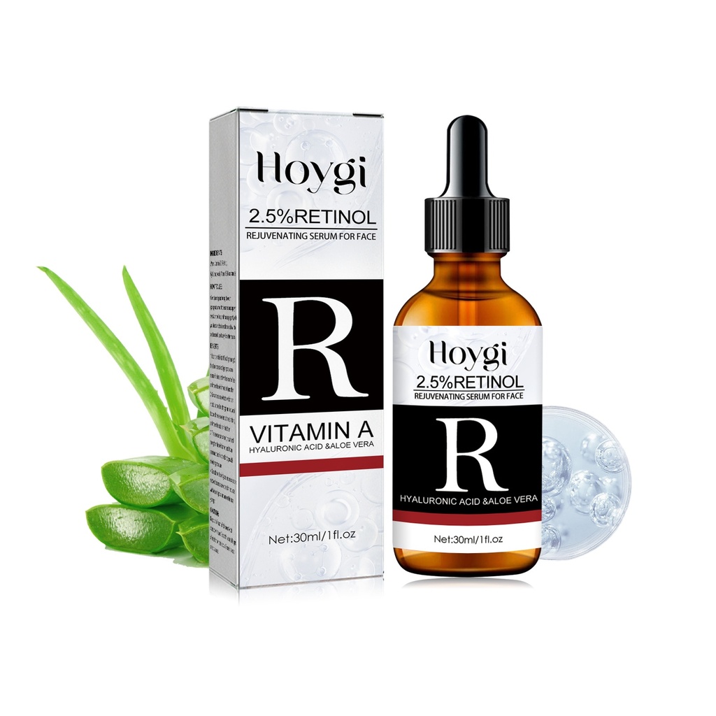 Serum Retinol cho mặt Hoygi, Giảm nếp nhăn và nếp nhăn với tinh chất chống nhăn dưỡng ẩm