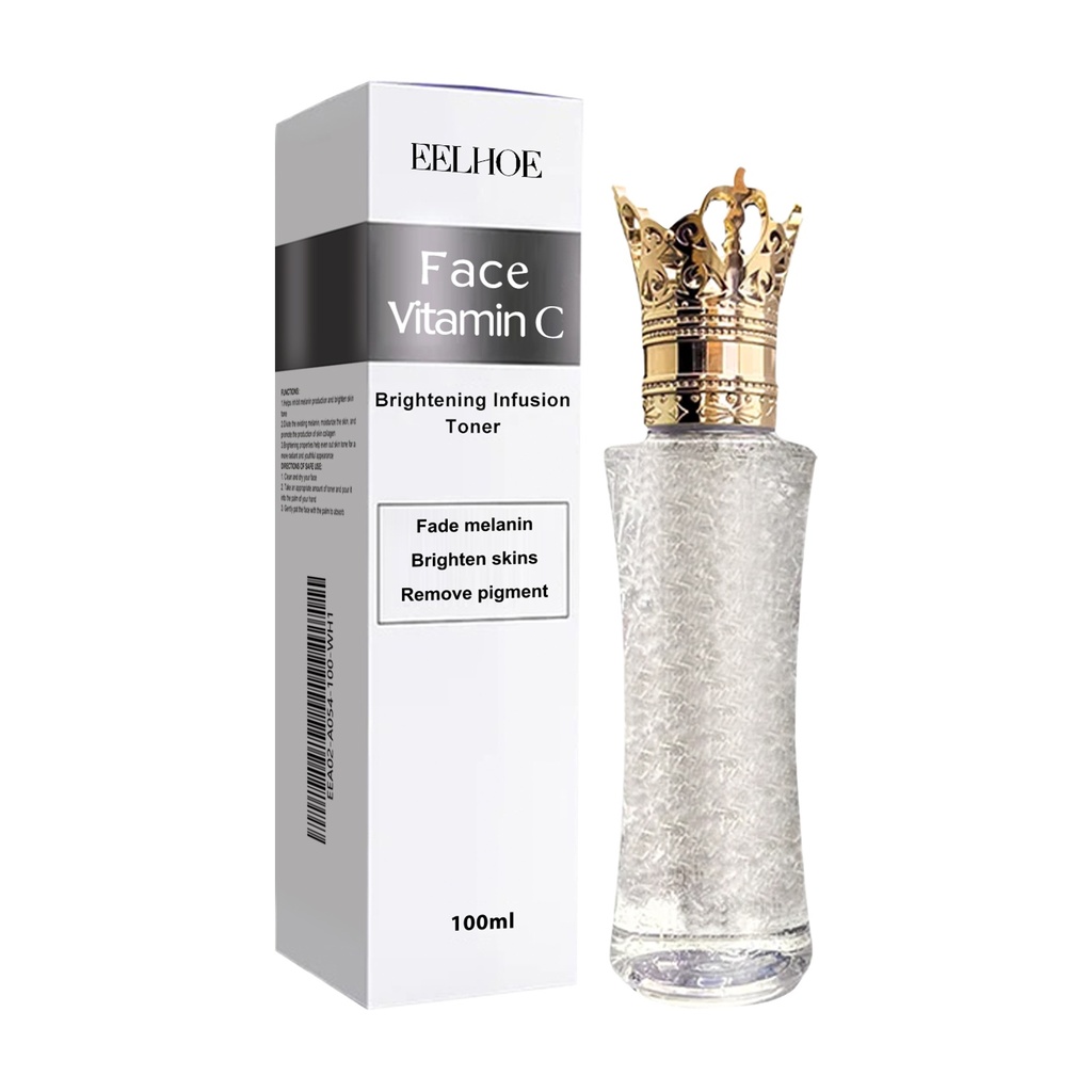 EELHOE Nước toner làm sáng vitamin C, làm sáng vết thâm do mụn, cấp ẩm, săn chắc, trắng da