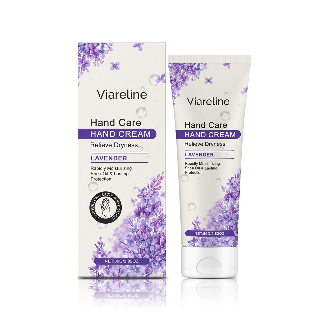 Kem Dưỡng Ẩm Tay Lavender Viareline Chăm Sóc Ẩm Và Làm Ẩm Cho Da Tay Chống Khô
