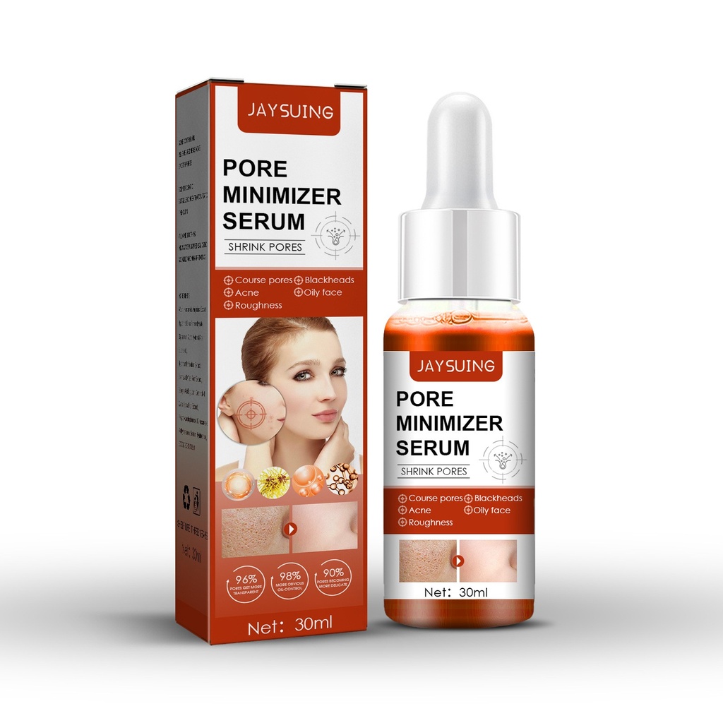 Jaysuing Serum thu nhỏ lỗ chân lông, độ ẩm thu nhỏ lỗ chân lông để làm sạch sâu lỗ chân lông mang tinh chất dưỡng ẩm sáng