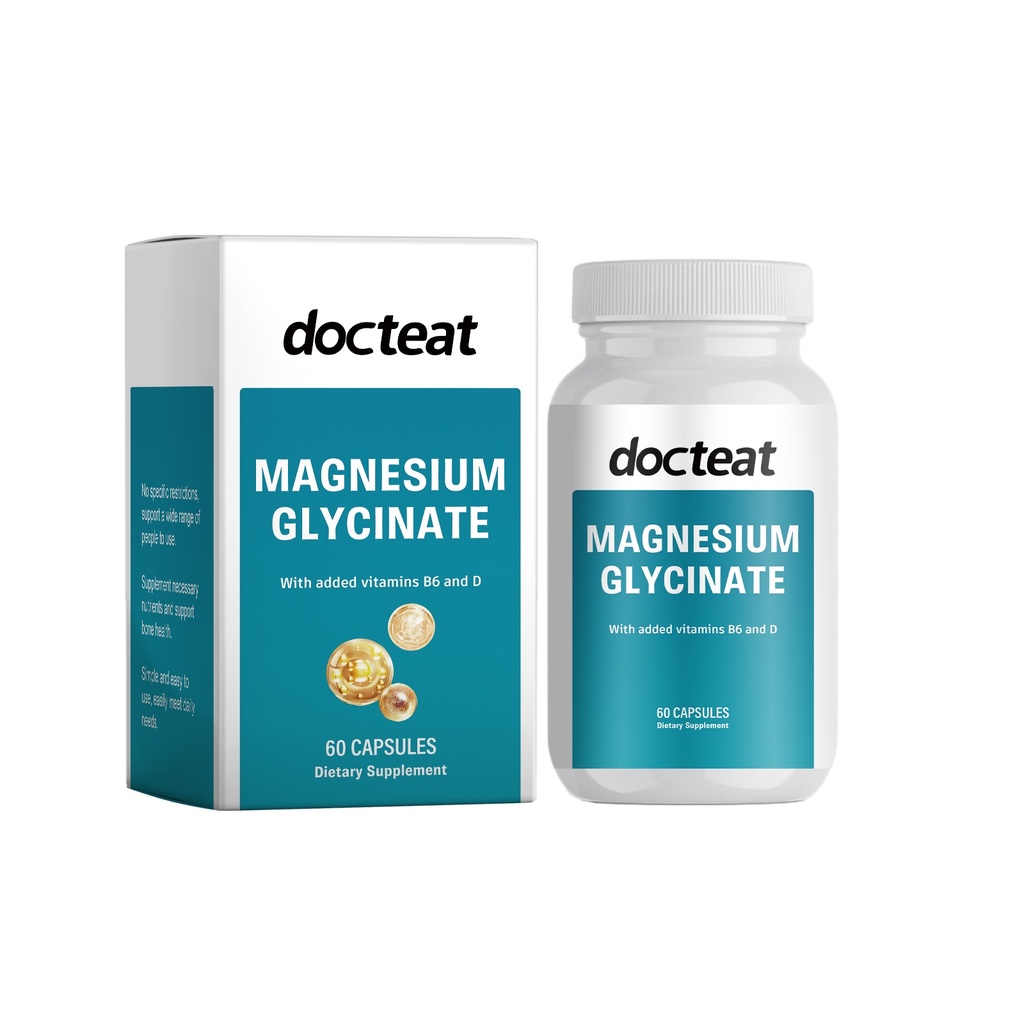 Bổ sung glycinate magie Docteat cho chăm sóc cơ thể hàng ngày